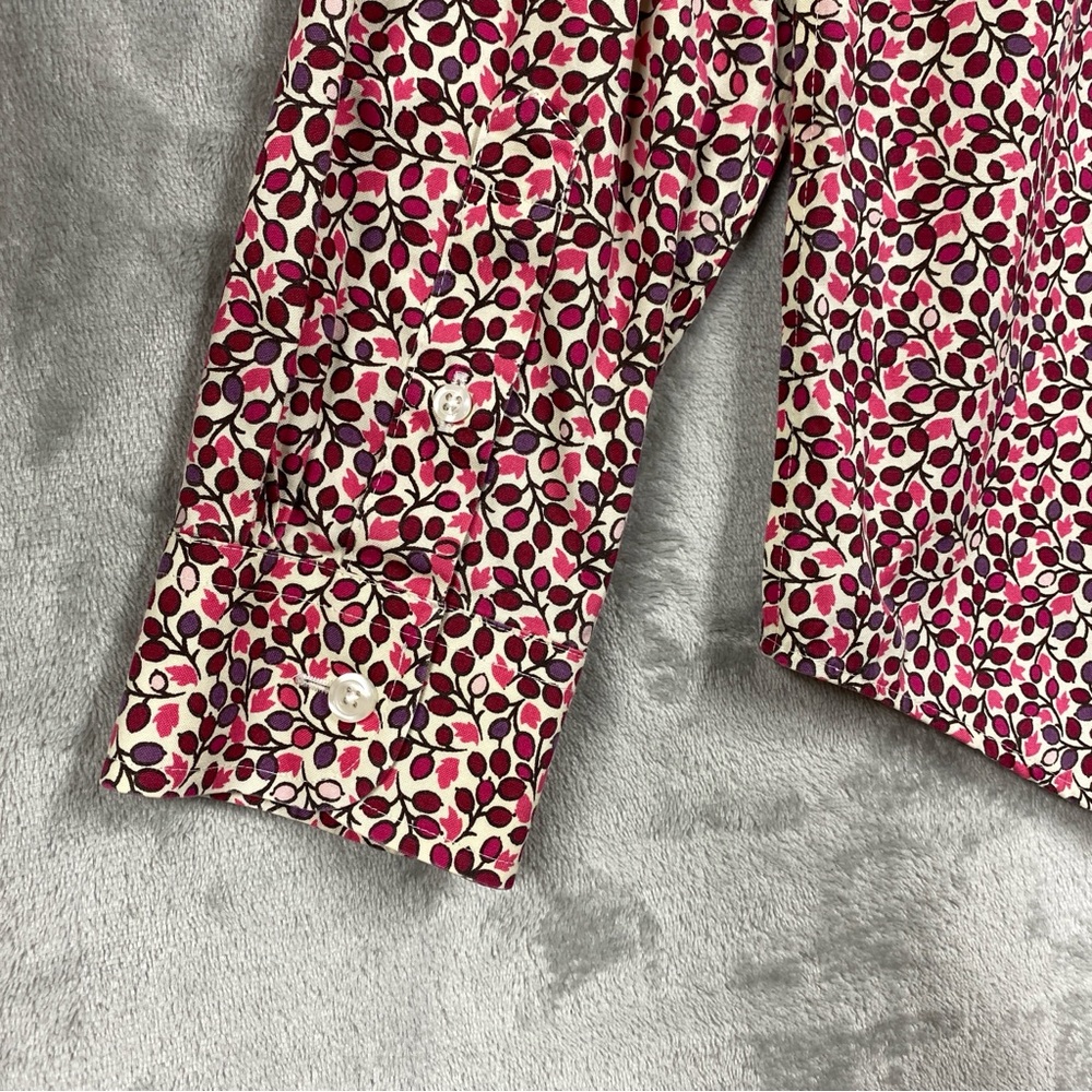 L.L. Bean Red and White Button Down Shirt - Picture 5 of 7